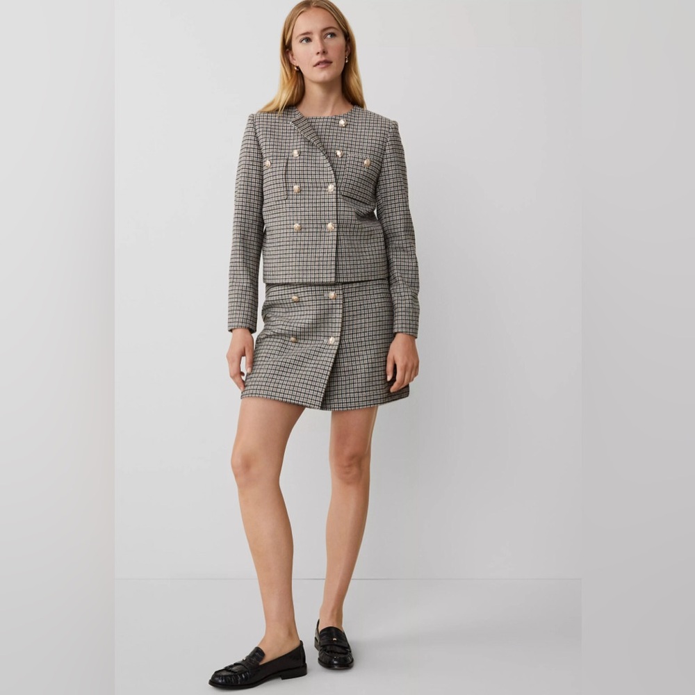 Ann Taylor Set Double Breasted Jacket /Skirt Size 8